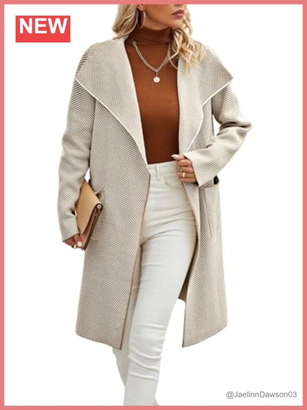 Open Front Knit Cardigan Coatigan